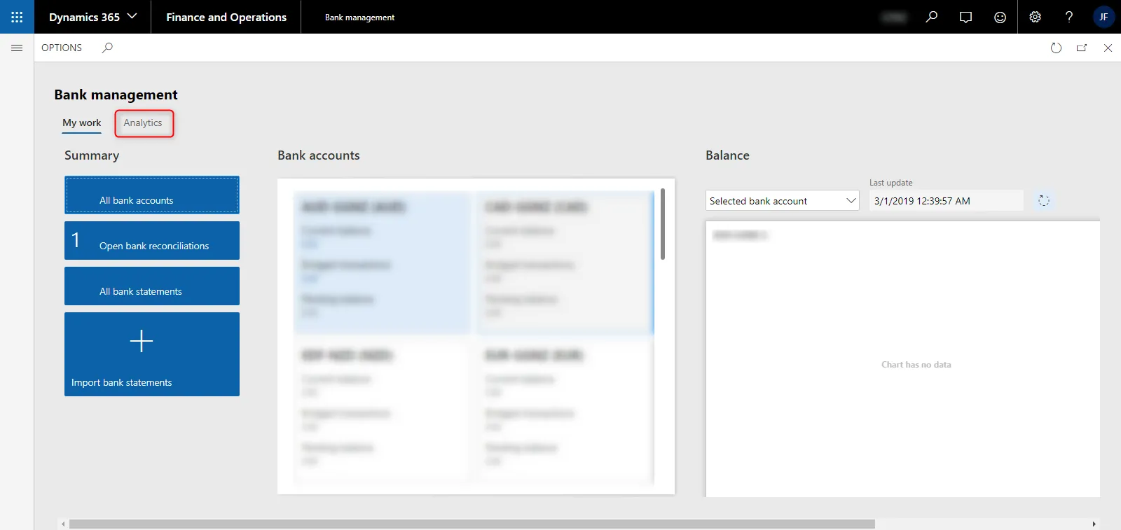Bank Management Workspace