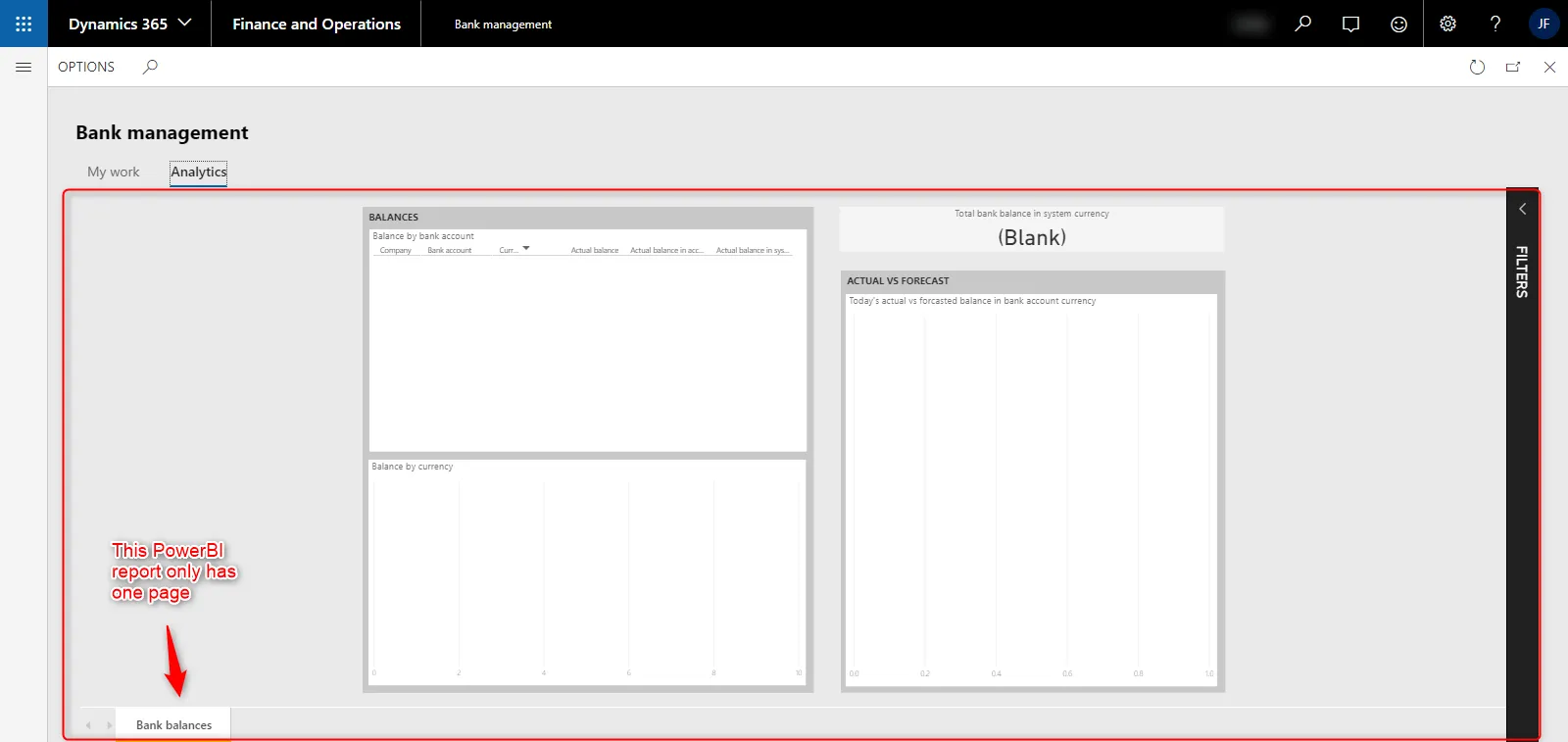 Bank Management Analytical Workspace