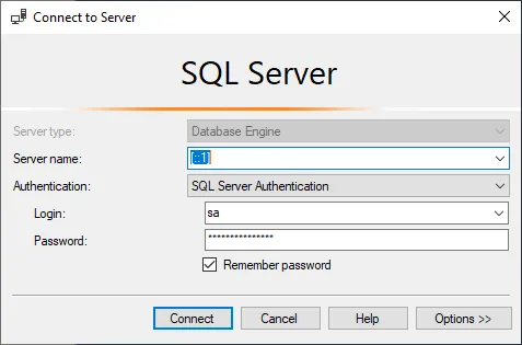SSMS Connection